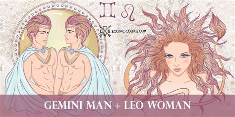 gemini man leo woman famous couples|leo man gemini woman sexually.